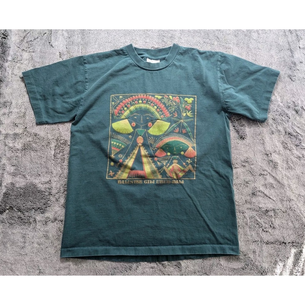 Vintage View Short Sleeve T Shirt Women's Size Medium Green